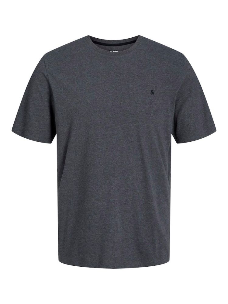 JACK&JONES T-SHIRT JACK & JONES JJEPAULOS TEE SS CREW NECK DARK GREY (ΜΕΓΑΛΑ ΜΕΓΕΘΗ) JACK&JONES