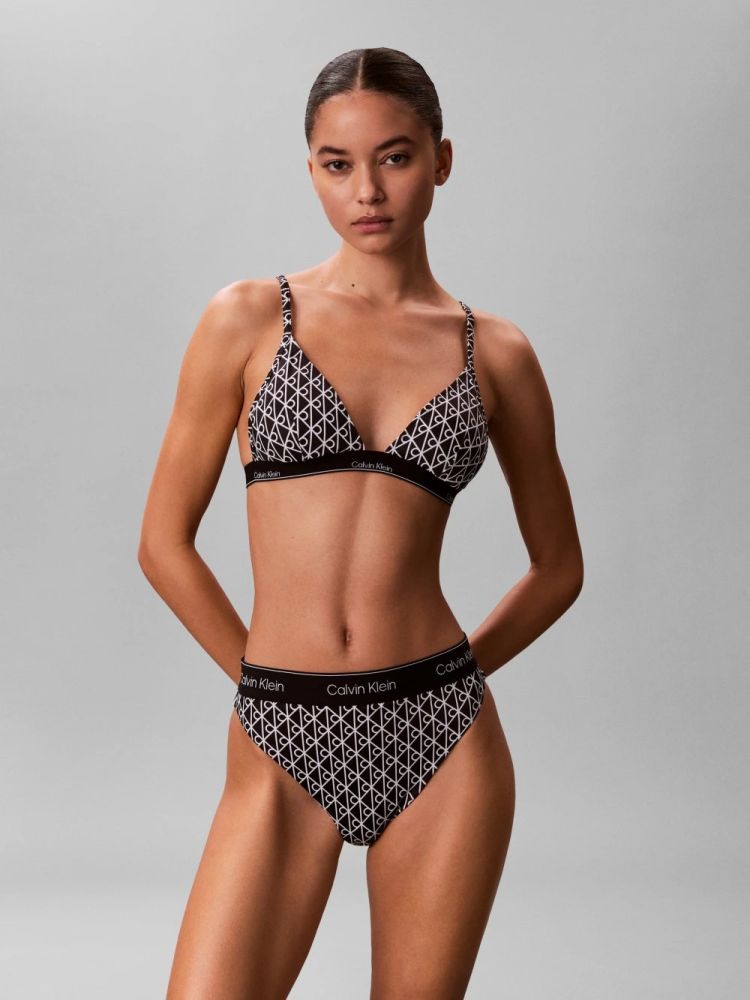 TOP ΜΑΓΙΟ CALVIN KLEIN TRIANGLE BLACK WHITE CALVIN KLEIN φωτογραφία