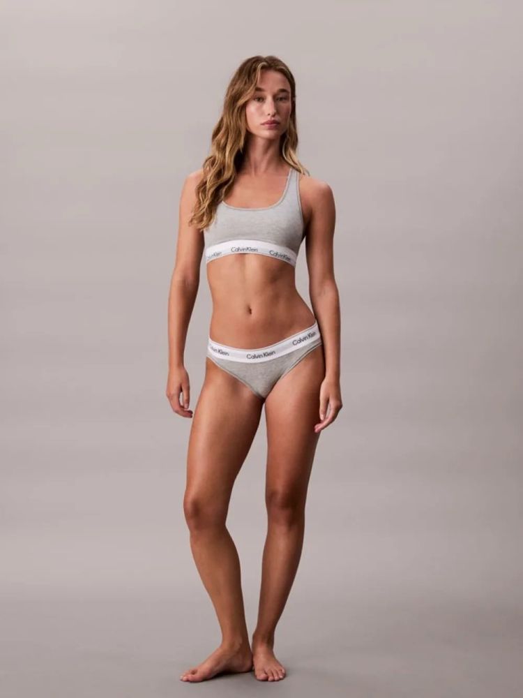 ΕΣΩΡΟΥΧΟ BIKINI CALVIN KLEIN SEAMLESS GREY HEATHER CALVIN KLEIN φωτογραφία