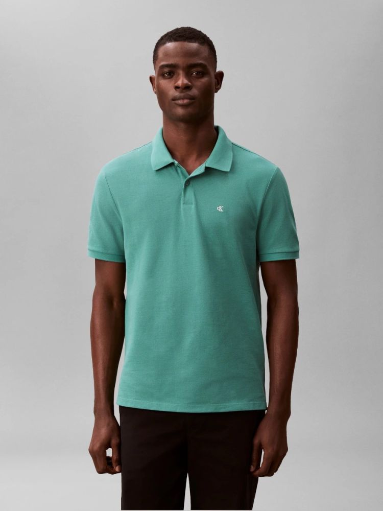 POLO CALVIN KLEIN PIQUE CHEST LOGO REGULAR FIT WILD GREEN CALVIN KLEIN φωτογραφία