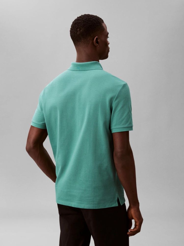 POLO CALVIN KLEIN PIQUE CHEST LOGO REGULAR FIT WILD GREEN CALVIN KLEIN φωτογραφία