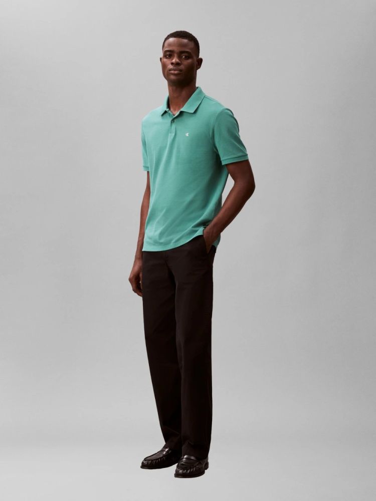 POLO CALVIN KLEIN PIQUE CHEST LOGO REGULAR FIT WILD GREEN CALVIN KLEIN φωτογραφία
