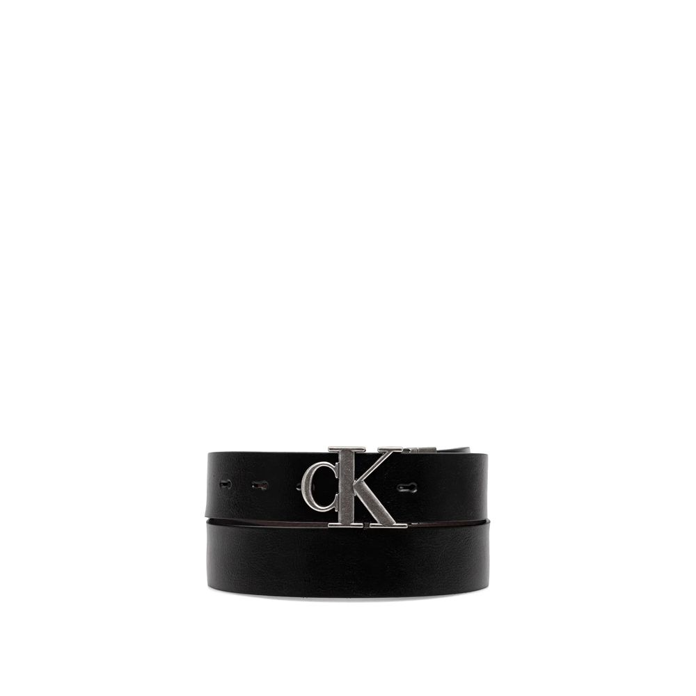 ΖΩΝΗ CALVIN KLEIN BUCKLE TUMBLED REV. BLACK BROWN CALVIN KLEIN φωτογραφία