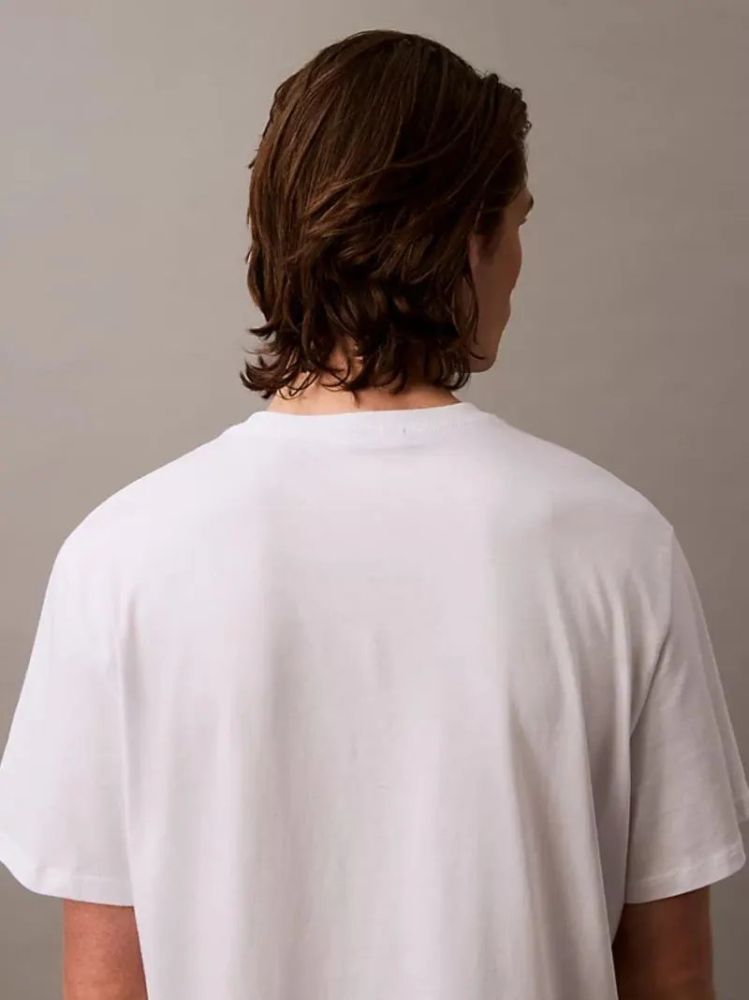 T-SHIRT CALVIN KLEIN SS HERO MONOLOGO TEE BRILLIANT WHITE CALVIN KLEIN φωτογραφία