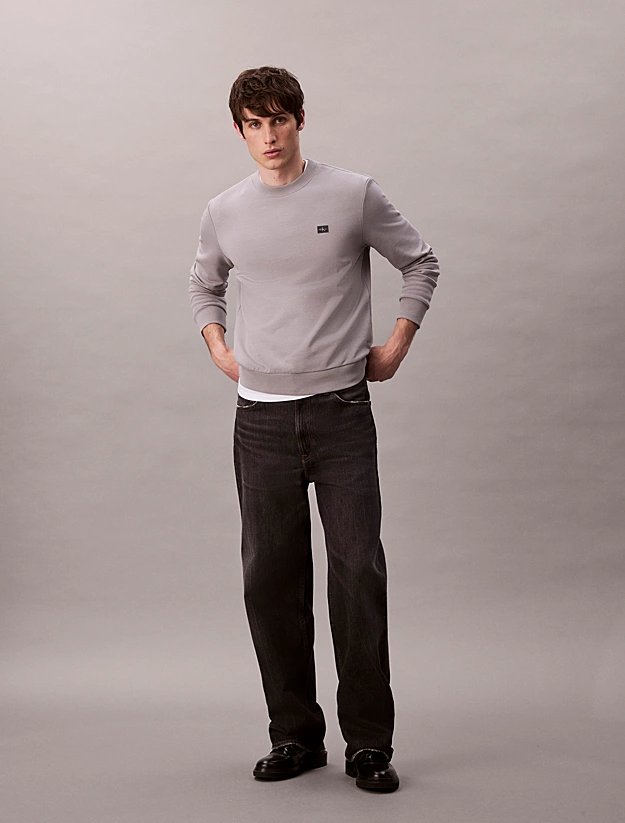 ΦΟΥΤΕΡ CALVIN KLEIN EMBRO BADGE REGULAR FIT FORMAL GRAY CALVIN KLEIN φωτογραφία