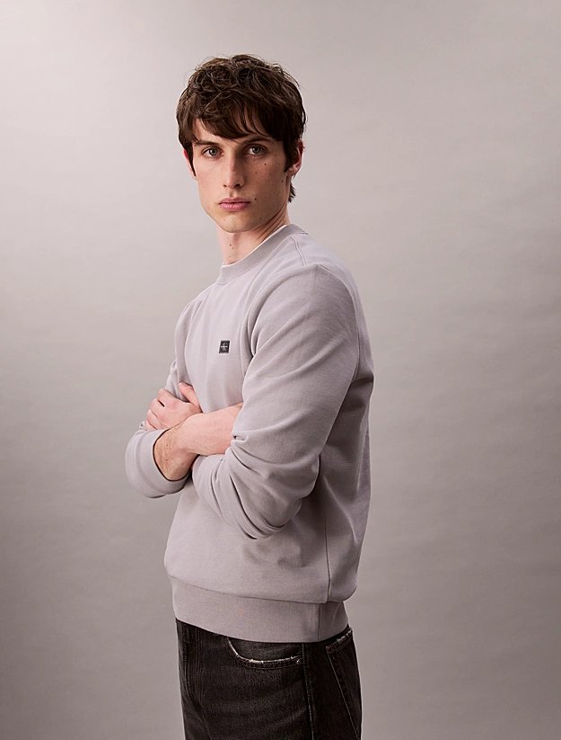 ΦΟΥΤΕΡ CALVIN KLEIN EMBRO BADGE REGULAR FIT FORMAL GRAY CALVIN KLEIN φωτογραφία