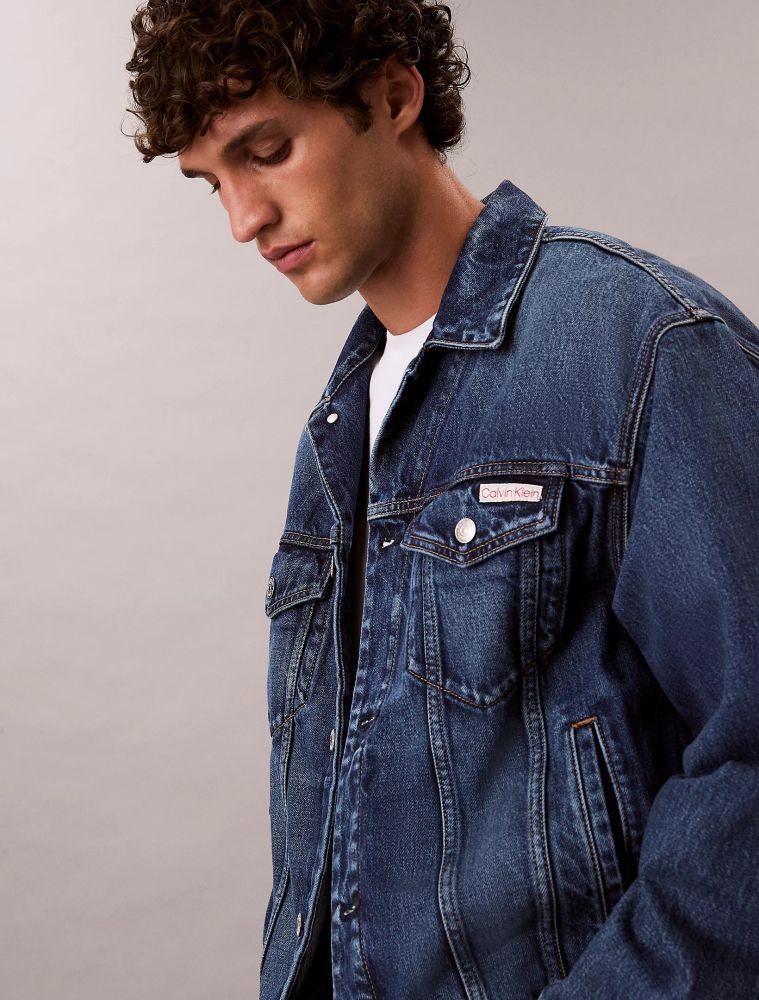 JEAN JACKET CALVIN KLEIN 90S DENIM BLUE CALVIN KLEIN φωτογραφία