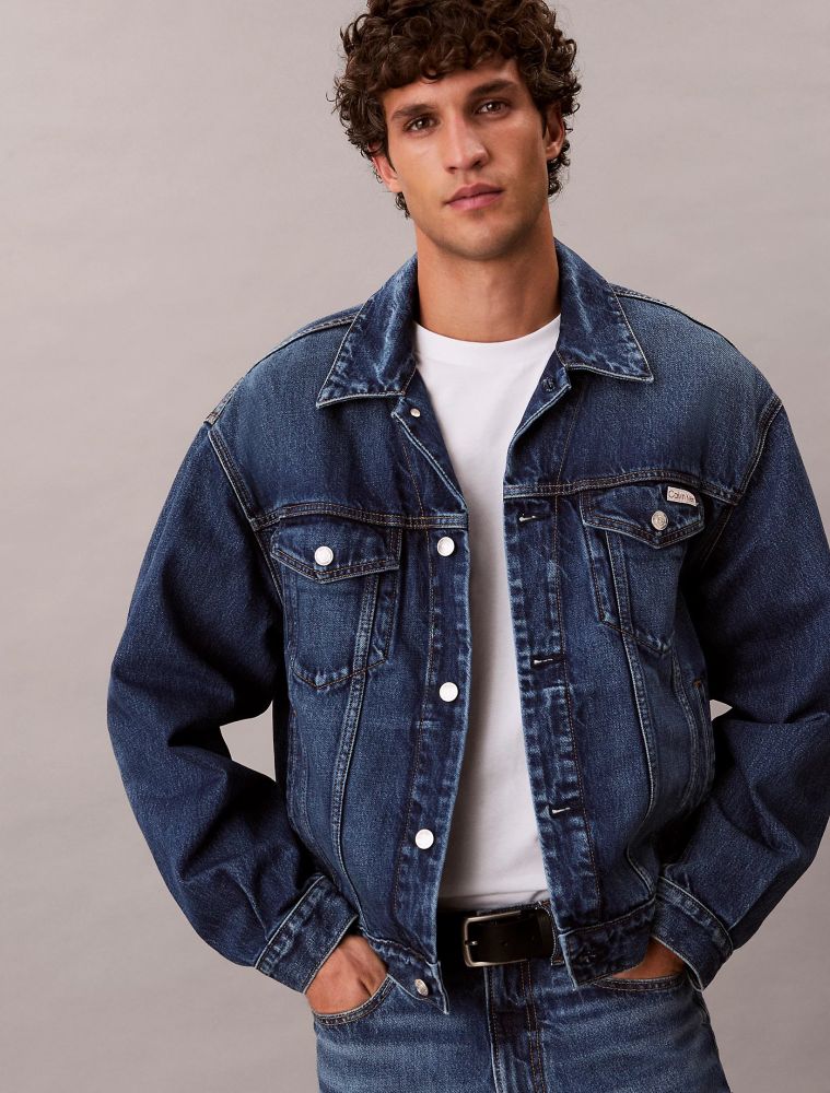 JEAN JACKET CALVIN KLEIN 90S DENIM BLUE CALVIN KLEIN φωτογραφία
