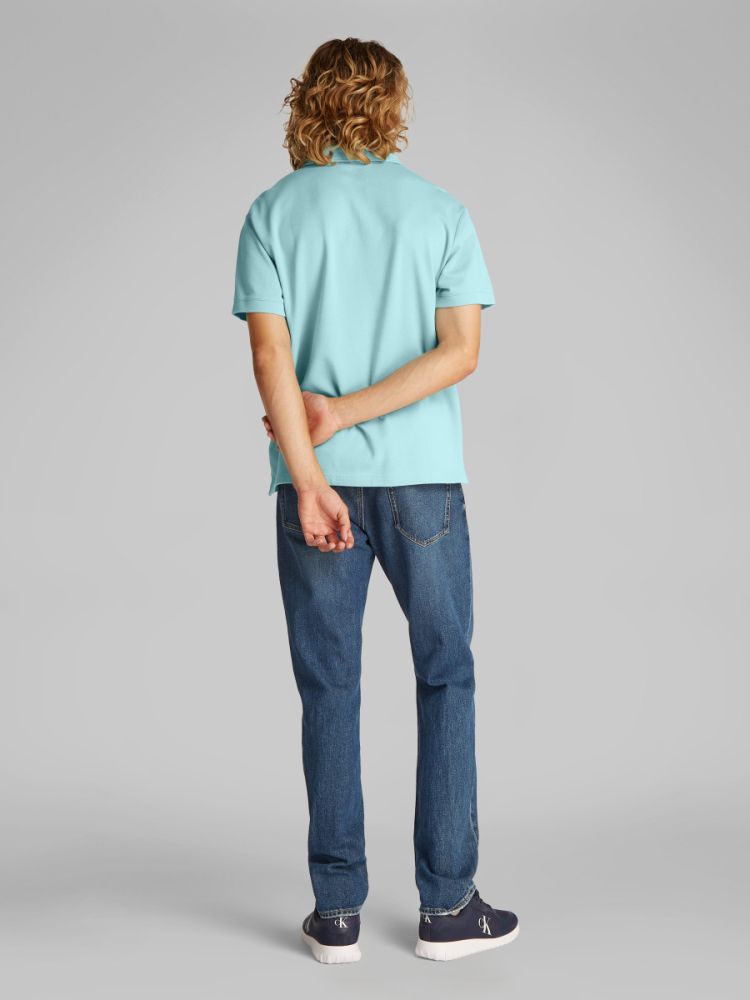 ΠΟΛΟ CALVIN KLEIN WOVEN LABEL FRESH MINT CALVIN KLEIN φωτογραφία