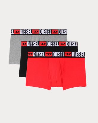 ΕΣΩΡΟΥΧΑ 3ΤΕΜ. DIESEL UMBX-DAMIEN BOXER SHORTS BLACK/GREY/RED/RED TRIM
