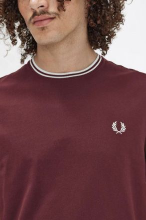 T-SHIRT FRED PERRY TWIN TIPPED OXBLOOD