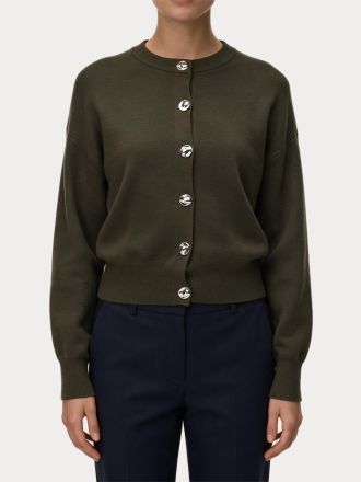 ΖΑΚΕΤΑ VERO MODA VMNOELLA LS O-NECK CARDIGAN BOO FOREST NIGHT