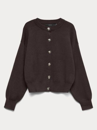 ΖΑΚΕΤΑ VERO MODA VMNOELLA LS O-NECK CARDIGAN BOO CHOCOLATE TORTE
