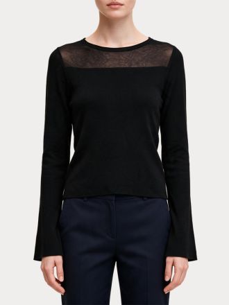 ΠΛΕΚΤΑ VERO MODA VMCRICKET LS O-NECK PULLOVER BLACK