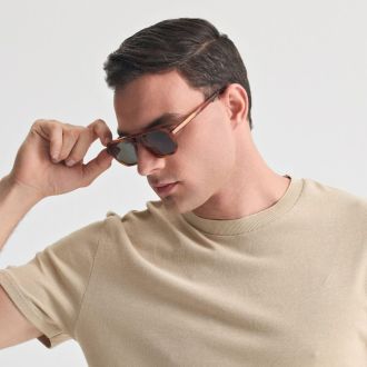 ΓΥΑΛΙΑ ΗΛΙΟΥ FAOS KYTHNOS MARBLE HAVANA/GREEN