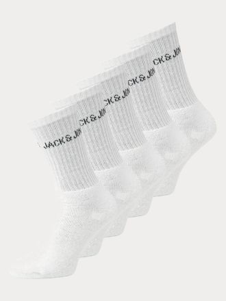 ΚΑΛΤΣΕΣ JACK&JONES 12266536-3 JACREGEN TENNIS SOCK 5 PACK NOOS WHITE - WHITE - WHITE - WHITE