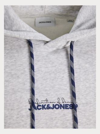 ΦΟΥΤΕΡ JACK&JONES JJKENDRICK SWEAT HOOD WHITE MELANGE
