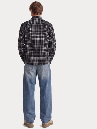 ΠΟΥΚΑΜΙΣΟ JACK&JONES 12301088 JORFREDERIKSBERG FLANNEL SHIRT L/S BLACK CHECKS