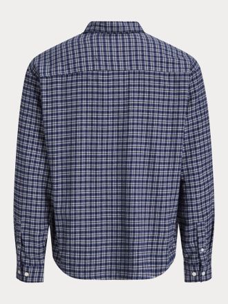 ΠΟΥΚΑΜΙΣΟ JACK&JONES 12301088 JORFREDERIKSBERG FLANNEL SHIRT L/S CROWN BLUE CHECKS
