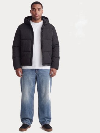 ΜΠΟΥΦΑΝ JACK&JONES JJGALAXY PUFFER JACKET PLS BLACK (PLUS SIZE)