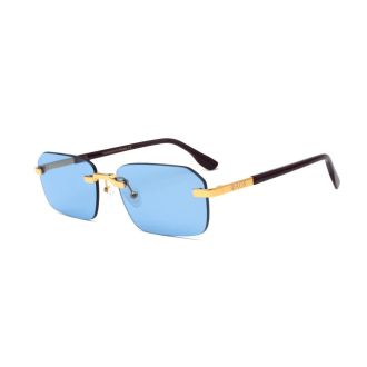 ΓΥΑΛΙΑ ΗΛΙΟΥ FAOS MYCENAE RIMLESS BLUE/GOLD
