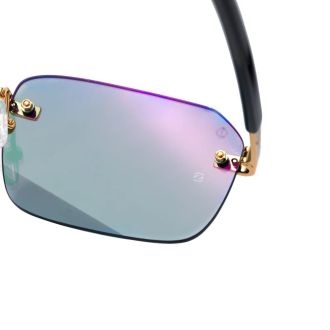 ΓΥΑΛΙΑ ΗΛΙΟΥ FAOS MYCENAE RIMLESS GREEN/GOLD