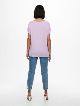 O-NECK TOP ONLY MOSTER S/S LAVENDER FROST