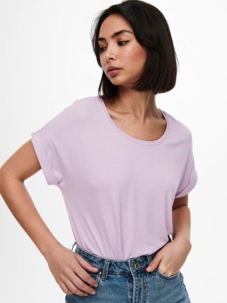 O-NECK TOP ONLY MOSTER S/S LAVENDER FROST