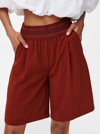 SHORTS HIGH WAIST ONLY ALEX LIFE TOASTED COCONUT/ BROWN