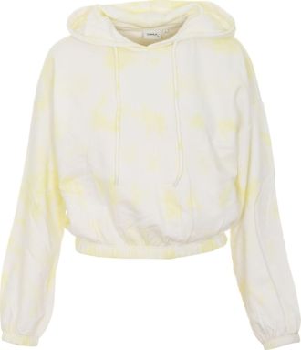 HOODIE ONLY TIE DYE HELLA LIFE L/S PALE GREEN / YELLOW