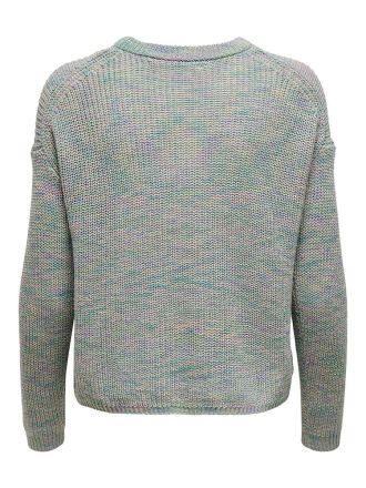 PULLOVER ONLY NINNI LIFE L/S HARBOR GRAY / GREEN