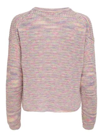 PULLOVER ONLY NINNI LIFE L/S THISTLE DETAIL / PINK