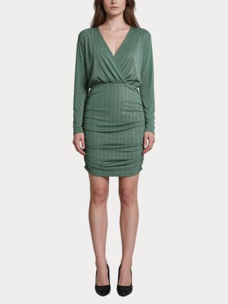 ΦΟΡΕΜΑ ONLY DANCE L/S WRAP GLITTER DRESS CS JRS GREEN