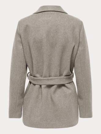 ΠΑΛΤΟ ONLY ONLALVILDA SHORT WRAP COAT OTW MOCHA MERINGUE