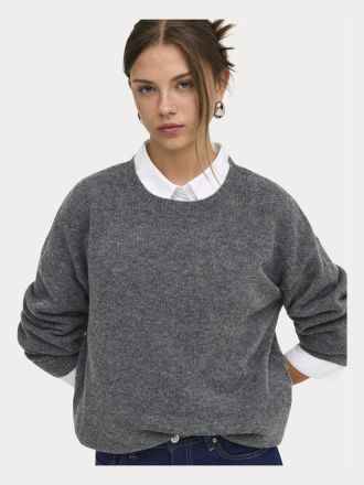 ΠΛΕΚΤΑ ONLY ONLOLIVIA LS O-NECK CC KNT DARK GREY