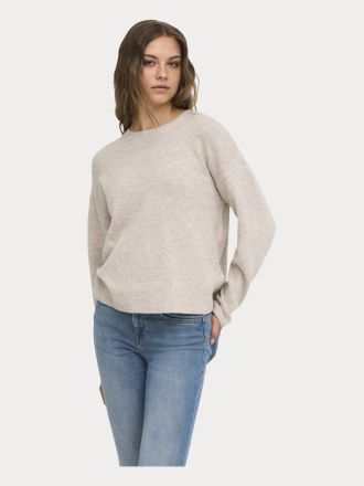 ΠΛΕΚΤΑ ONLY ONLOLIVIA LS O-NECK CC KNT HUMUS