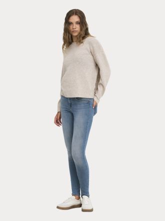 ΠΛΕΚΤΑ ONLY ONLOLIVIA LS O-NECK CC KNT HUMUS