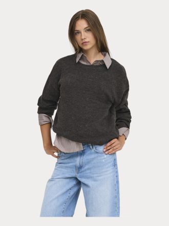 ΠΛΕΚΤΑ ONLY ONLOLIVIA LS O-NECK CC KNT MOLE