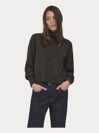 ΠΛΕΚΤΑ ONLY ONLOLIVIA LS ROLL NECK CC KNT MOLE