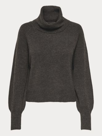 ΠΛΕΚΤΑ ONLY ONLOLIVIA LS ROLL NECK CC KNT MOLE