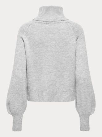 ΠΛΕΚΤΑ ONLY ONLOLIVIA LS ROLL NECK CC KNT LIGHT GREY