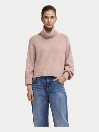 ΠΛΕΚΤΑ ONLY ONLOLIVIA LS ROLL NECK CC KNT ROSE SMOKE