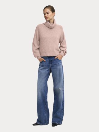 ΠΛΕΚΤΑ ONLY ONLOLIVIA LS ROLL NECK CC KNT ROSE SMOKE
