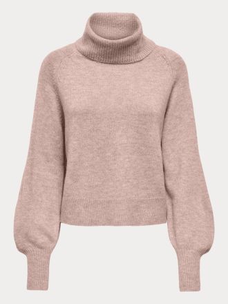 ΠΛΕΚΤΑ ONLY ONLOLIVIA LS ROLL NECK CC KNT ROSE SMOKE
