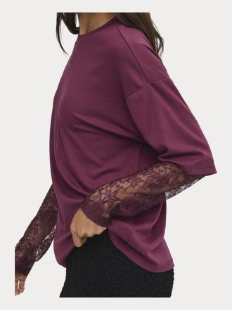 TOP ONLY ONLTAHLIA L/S LACE TOP JRS FIG