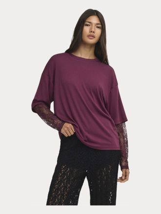 TOP ONLY ONLTAHLIA L/S LACE TOP JRS FIG