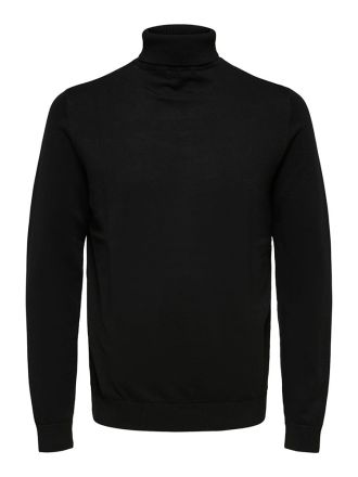 ROLL NECK SELECTED SLHBERGB BLACK