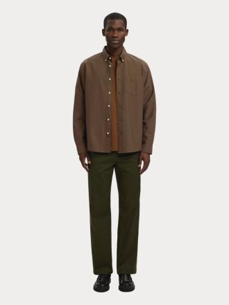 ΠΟΥΚΑΜΙΣΟ SELECTED 16077359 SLMCOLE-RICK OX REG LS SHIRT NOOS DELICIOSO MIXED CHOCOLATE CHIP