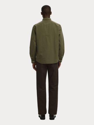 ΠΟΥΚΑΜΙΣΟ SELECTED 16077359 SLMCOLE-RICK OX REG LS SHIRT NOOS KALAMATA MIXED FOREST NIGHT