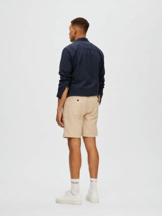 ΒΕΡΜΟΥΔΑ SELECTED SLHREGULAR BRODY LINEN SHORTS INCENSE